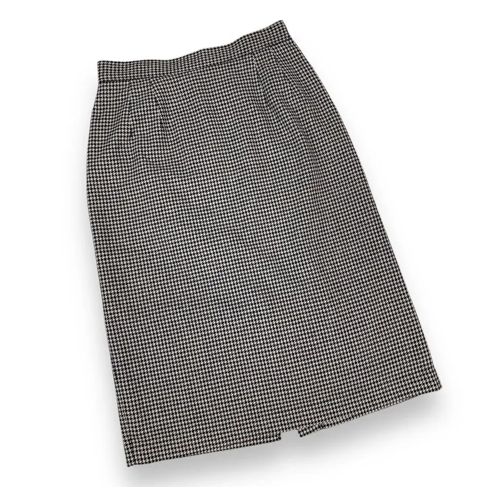 Vintage wool houndstooth pencil skirt by SAG HARBOR - Picture 6 of 16